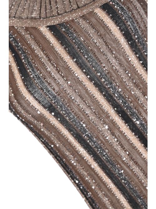 Abito monospalla in maglia di viscosa e lurex con paillettes D. Exterior | 6225319CIO